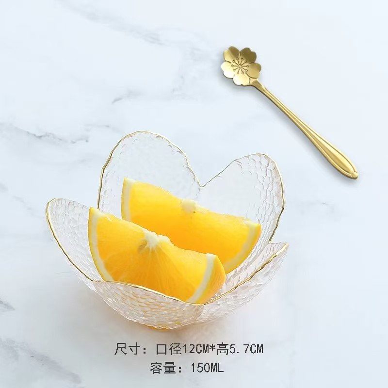 透明水晶玻璃中号碗1735家用简约蘸料碟精油碟