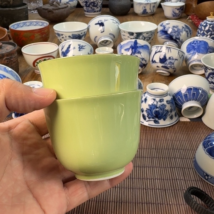 青花瓷器杯子茶具