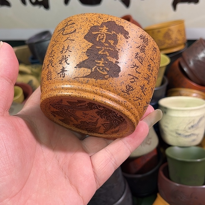 茶杯紫砂全手工紫砂主人杯