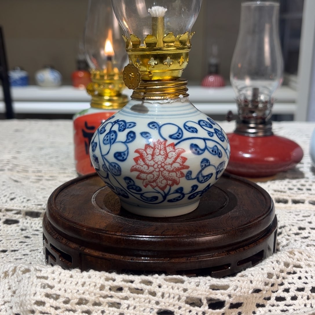摆件景德镇陶瓷香薰灯