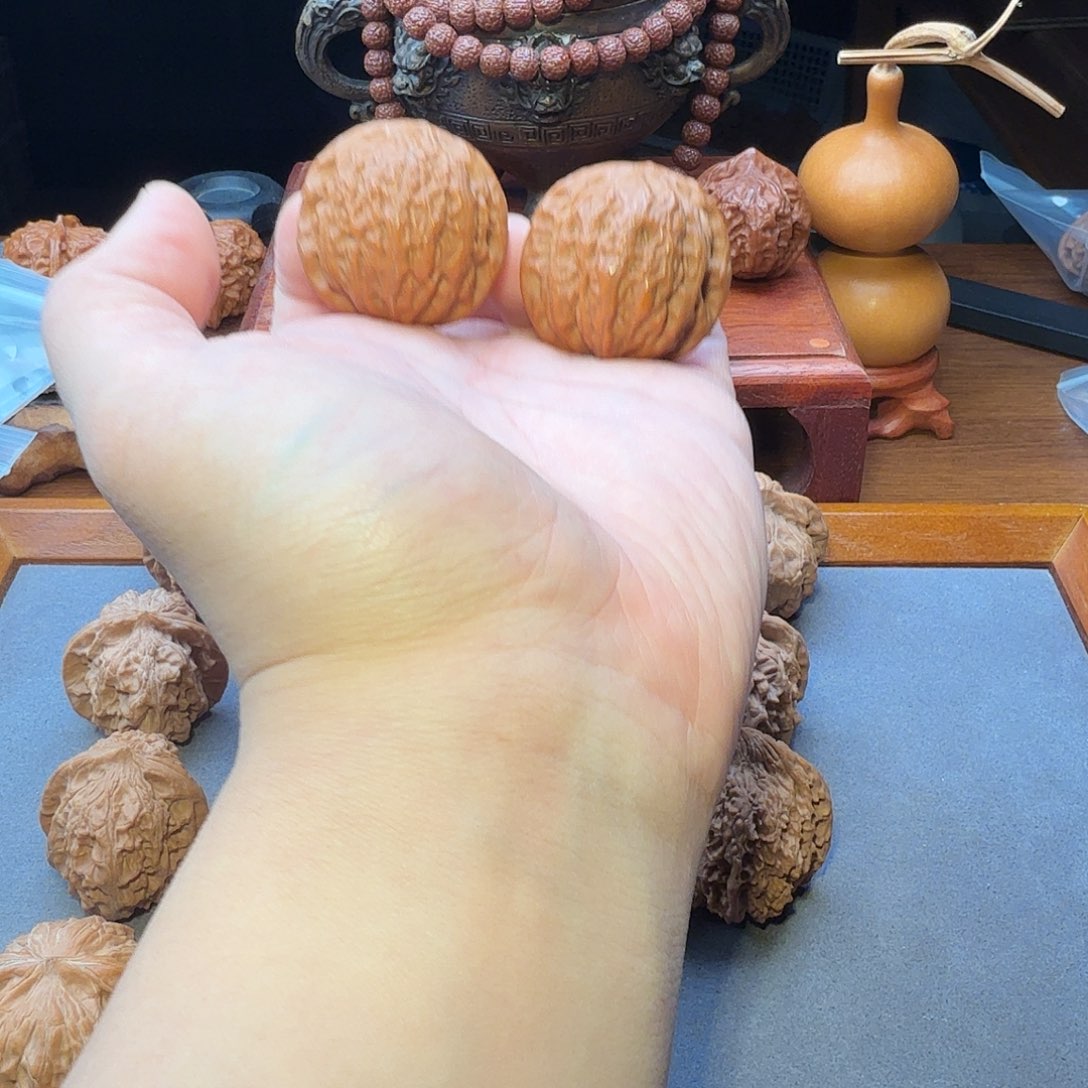 把件文玩核桃37尺寸原桩平谷铁锤