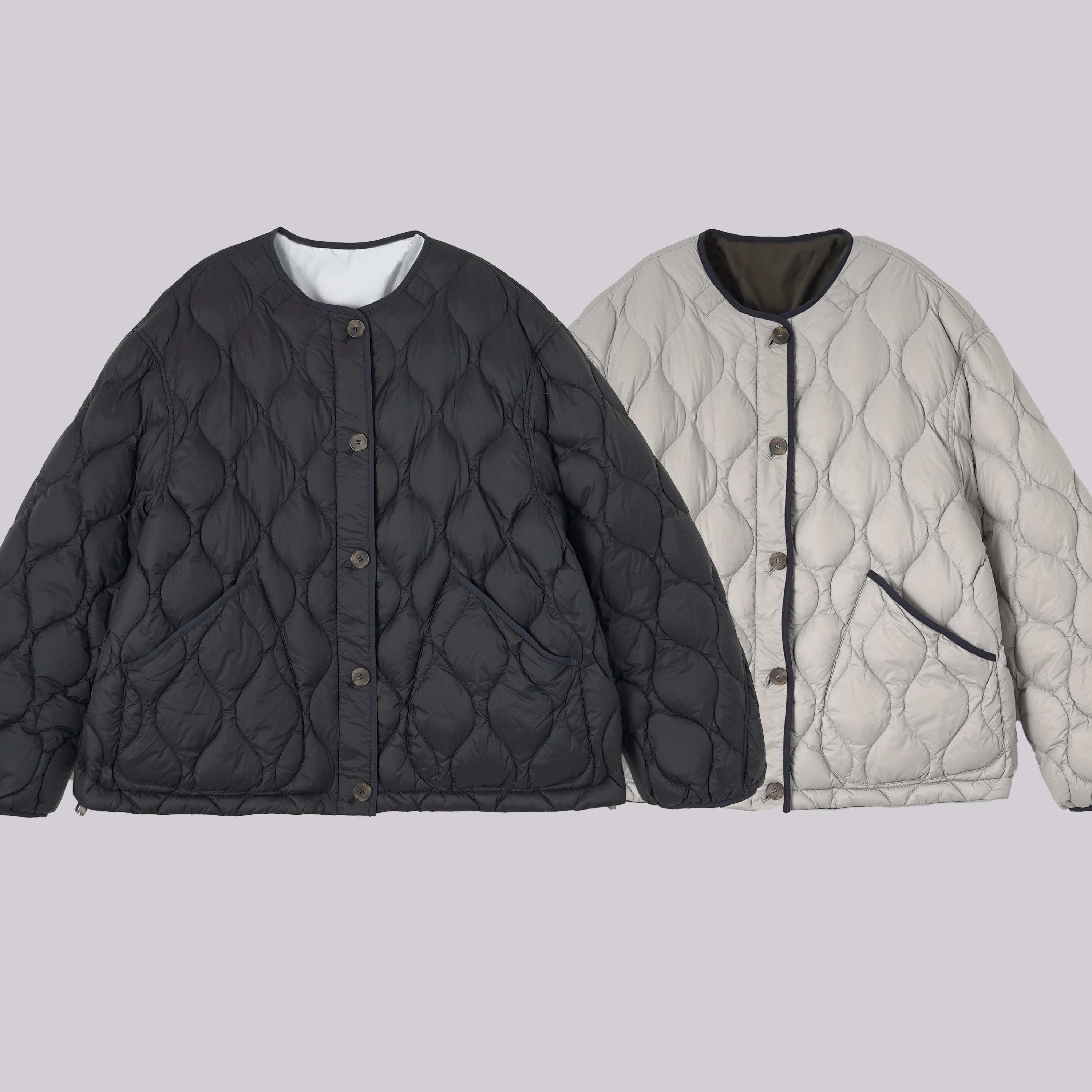 WKK     圆领时光定格羽外套