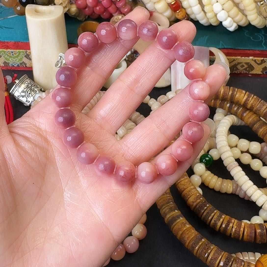 驼骨手串/手链没***花紫驼10尺寸单圈