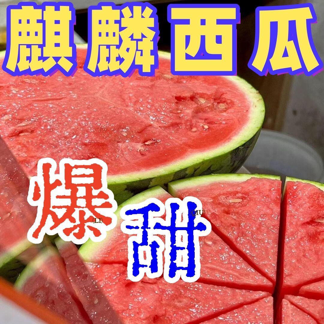 西瓜 麒麟西瓜 500克 美都沁糖西瓜 宁夏回族自治区