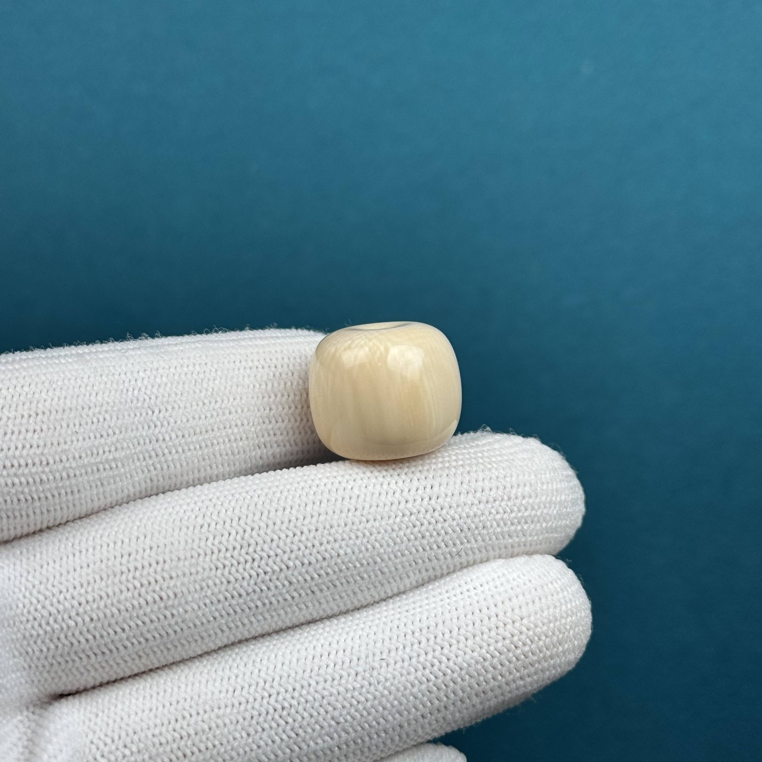 D92-88天然猛犸牙 【瑕疵特价】墩子17.8*15.2mm支持复检假一罚十