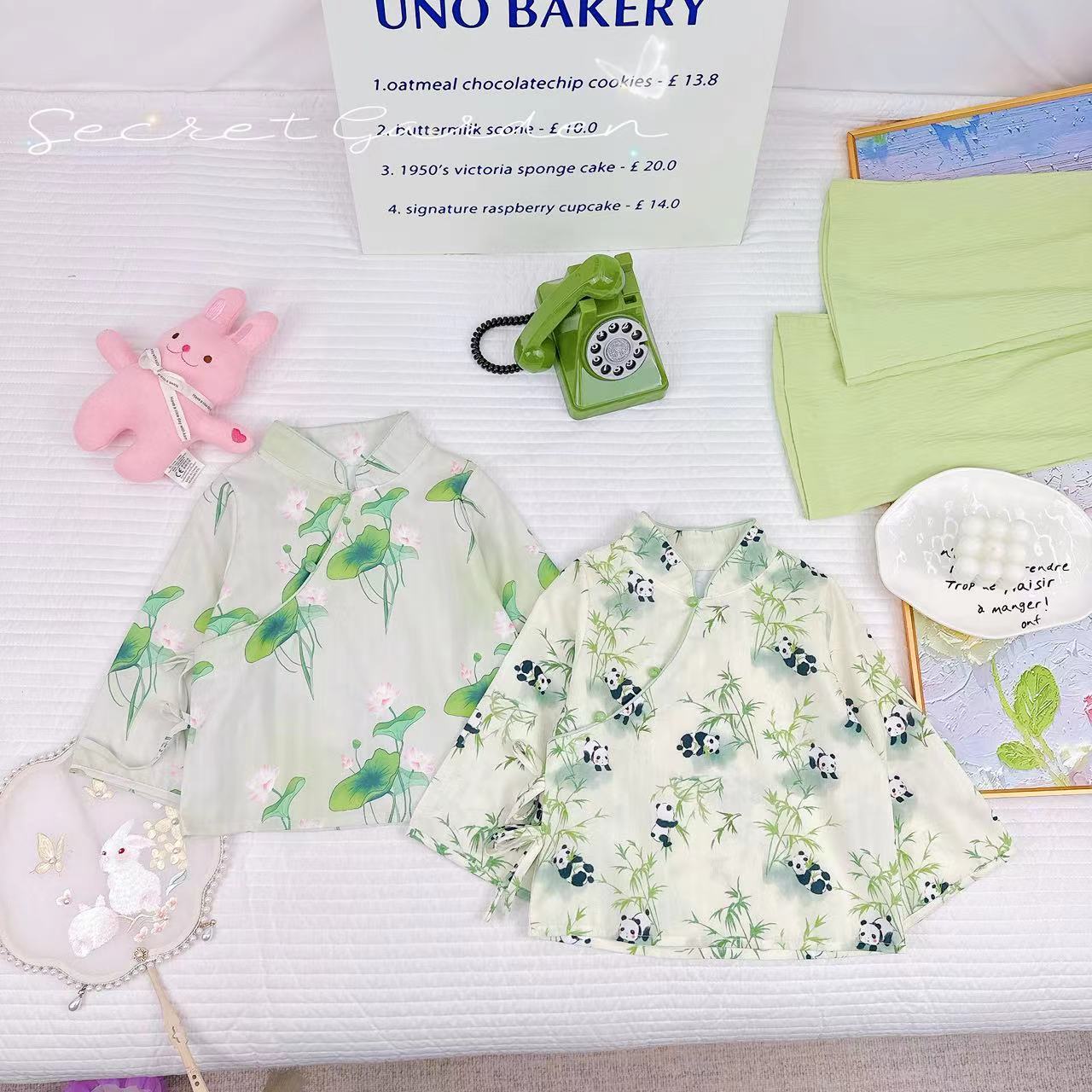 夏季新款国风清新秀气淑女款女童套装 D-AB263