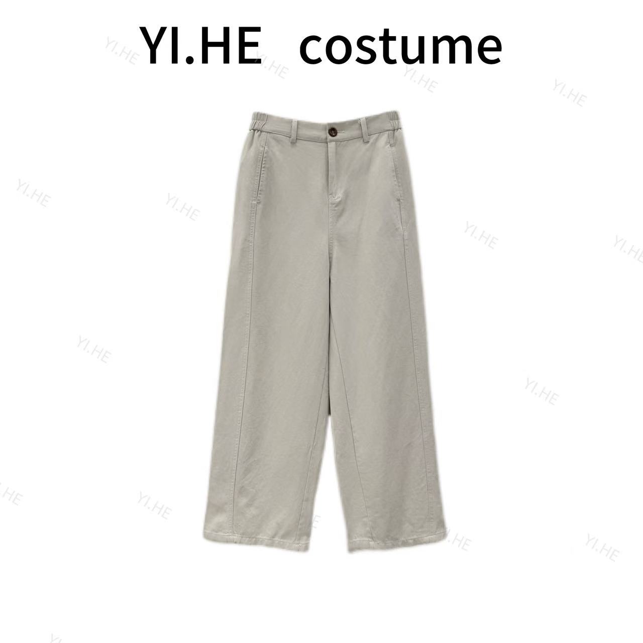 Y 2025秋季新款【天丝棉休闲裤】显瘦修身时尚百搭通勤小直筒休闲裤