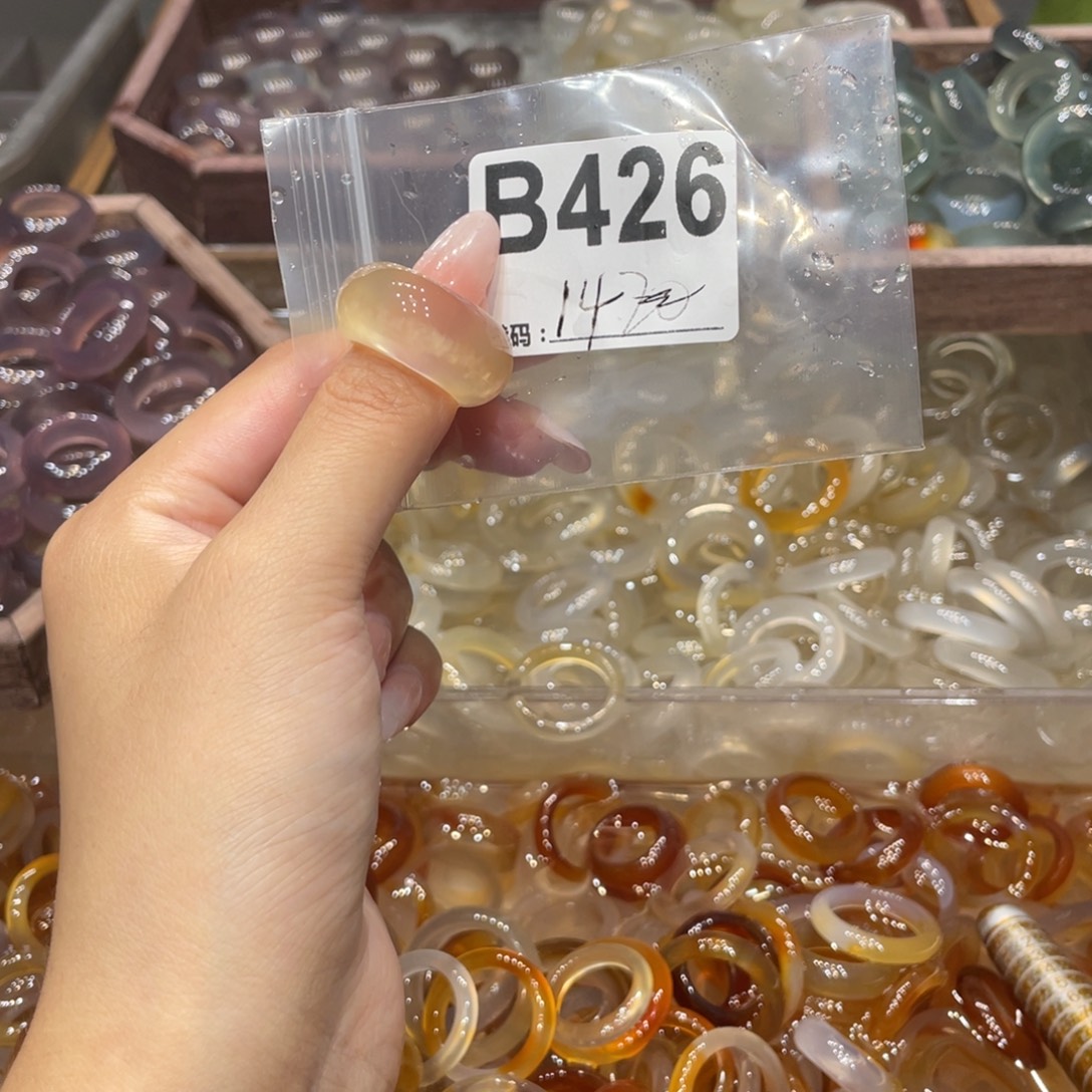 玛瑙/玉髓未镶嵌戒指426