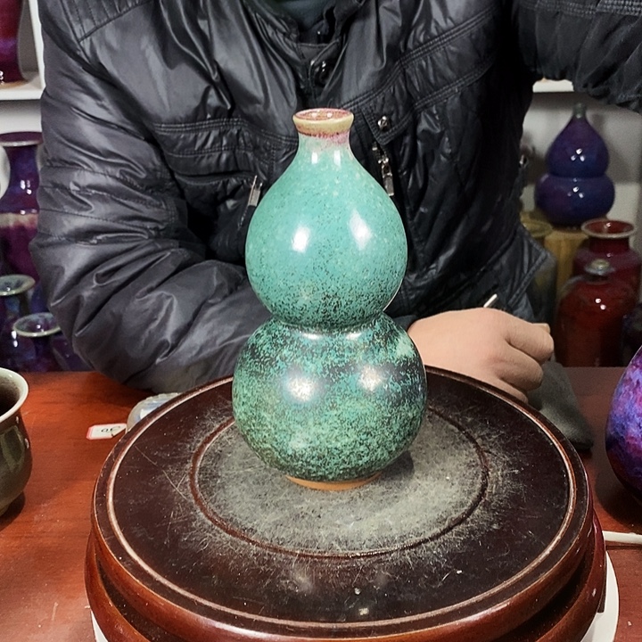 尚峰钧窑作品葫芦瓶