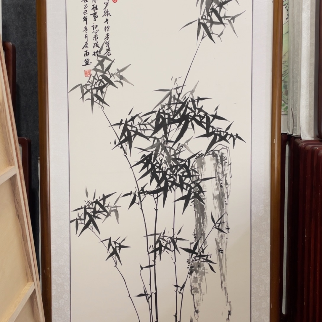 国画带框尺寸63*123厘米