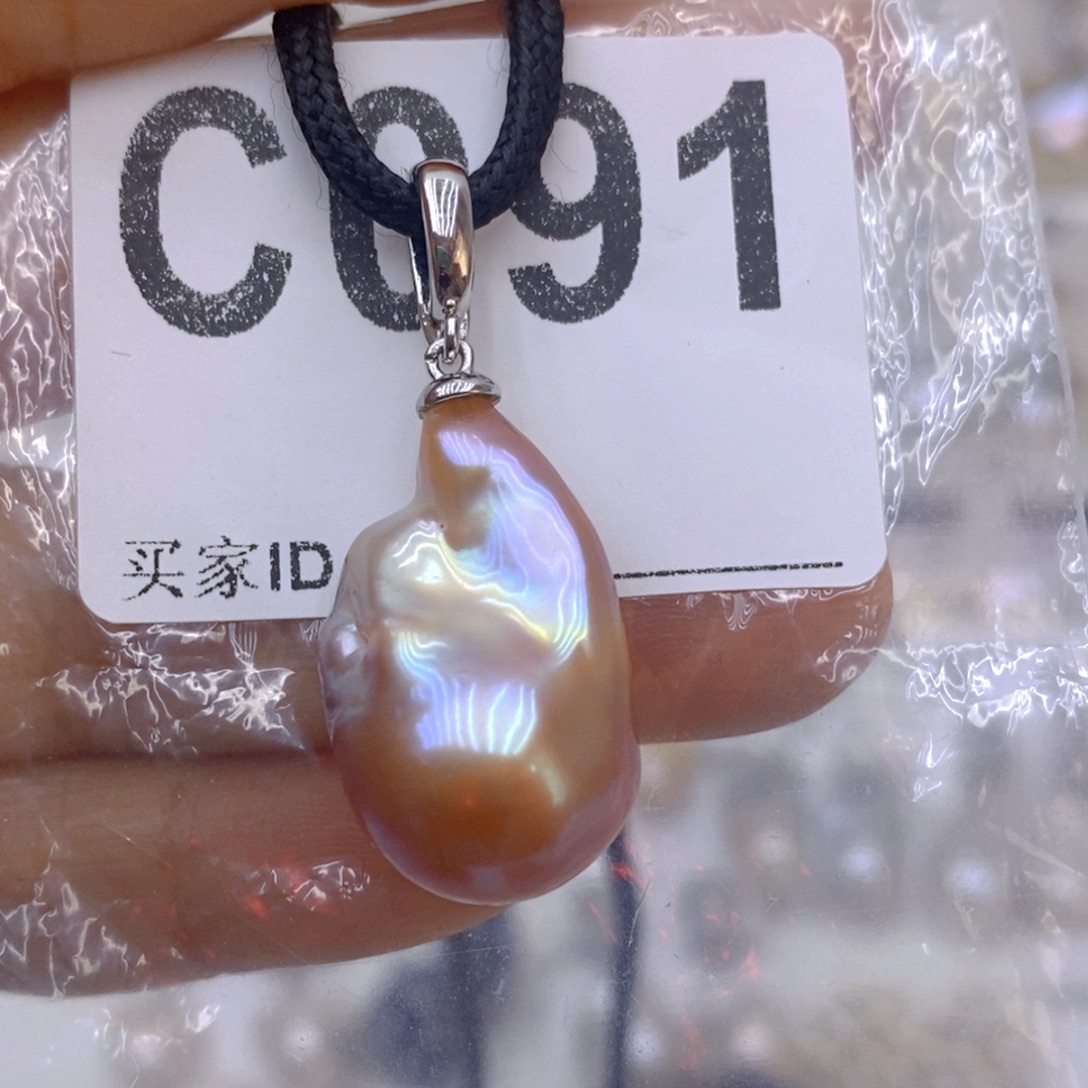 颈饰淡水珍珠银S925镶嵌