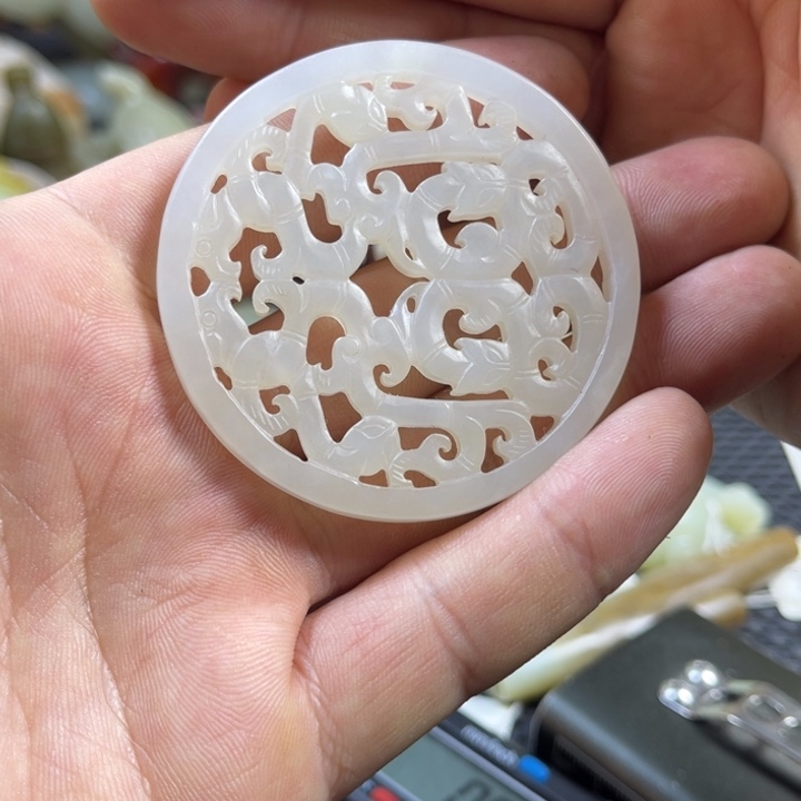 和田玉把件未镶嵌樱*