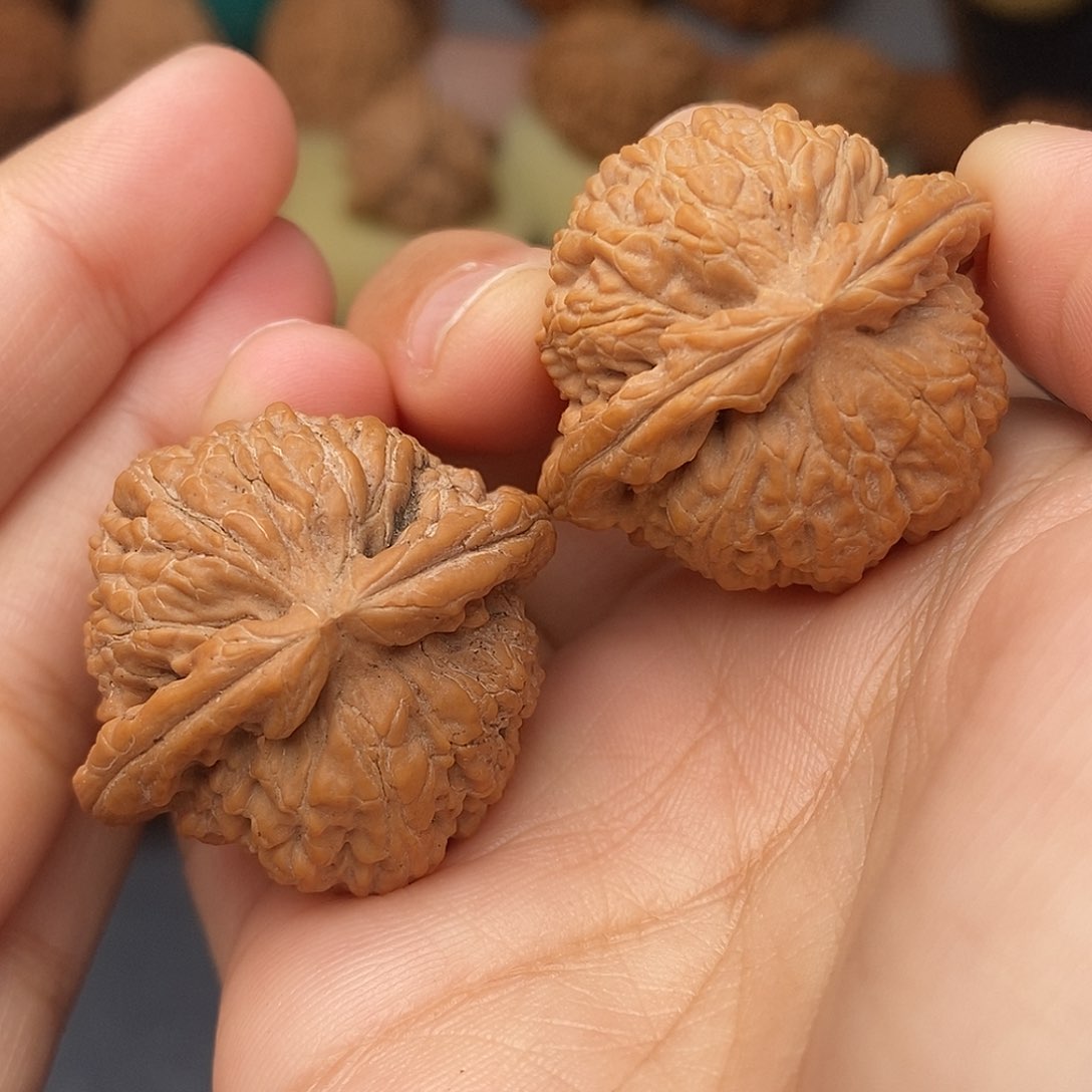 把件文玩核桃球白全品34