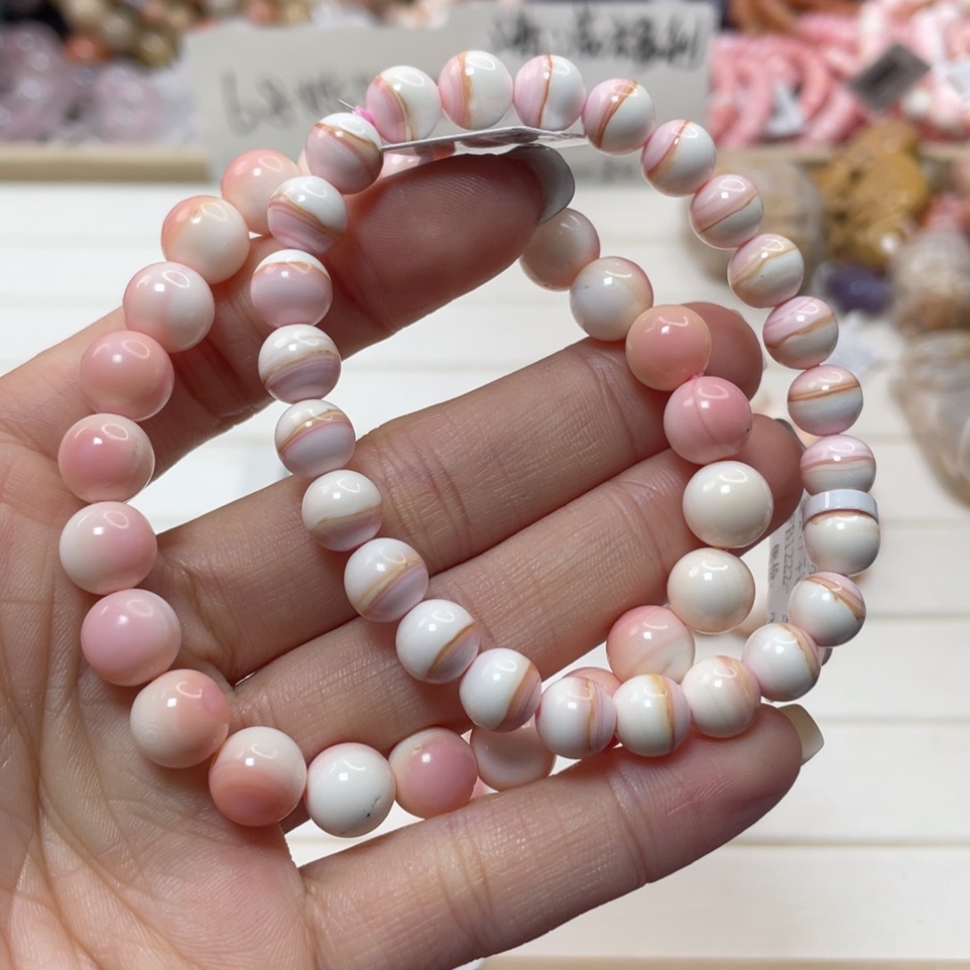 未镶嵌手链硅化玉明**石089 