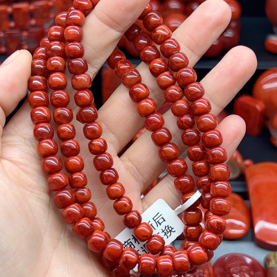 南红玛瑙配饰未镶嵌7.2mm