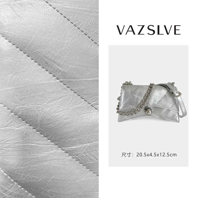 VAZSLVE/原创设计ZT-D7157-塞尔维银 春季新款轻奢小包