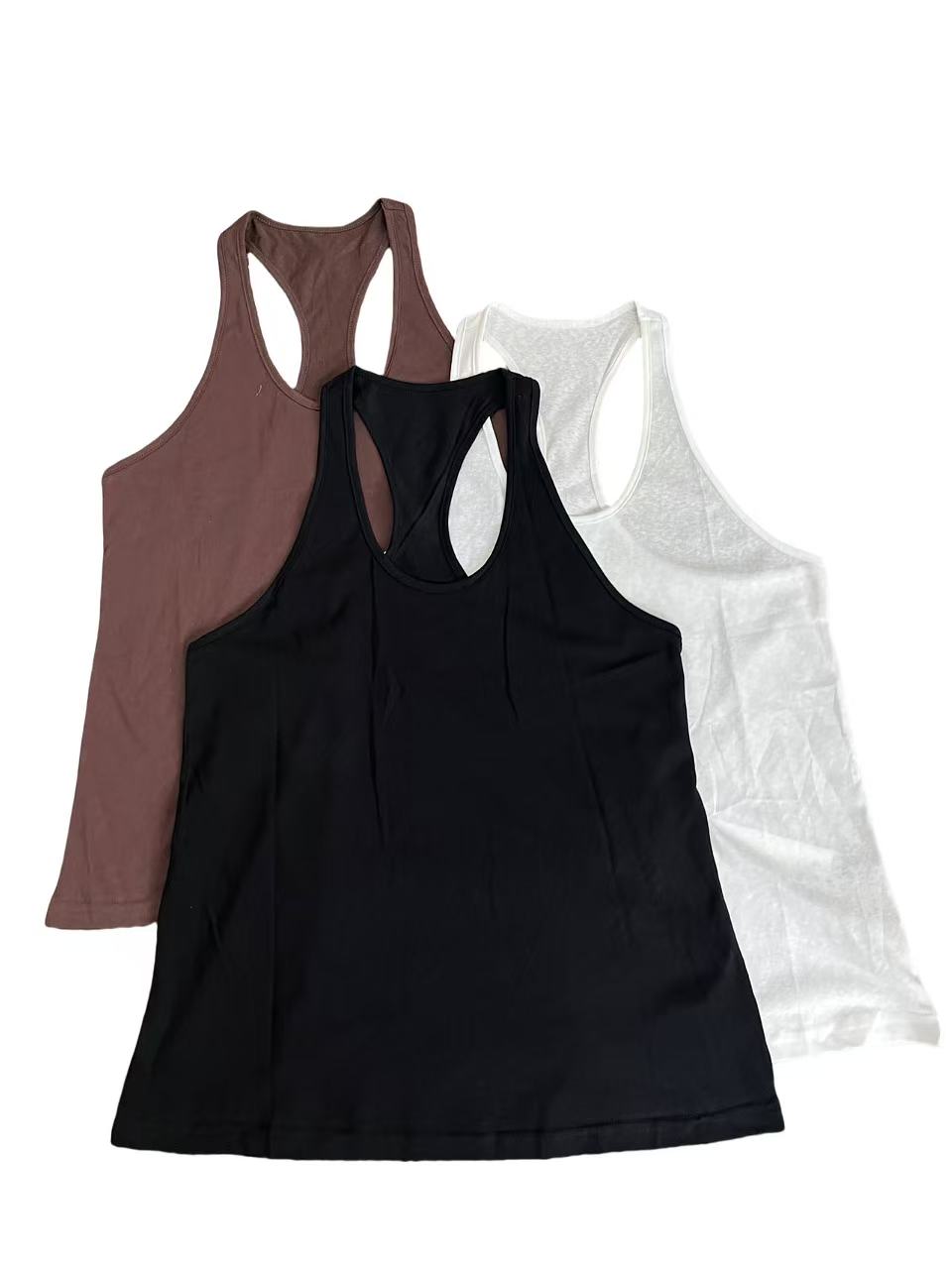 女款；3330净色工字背心