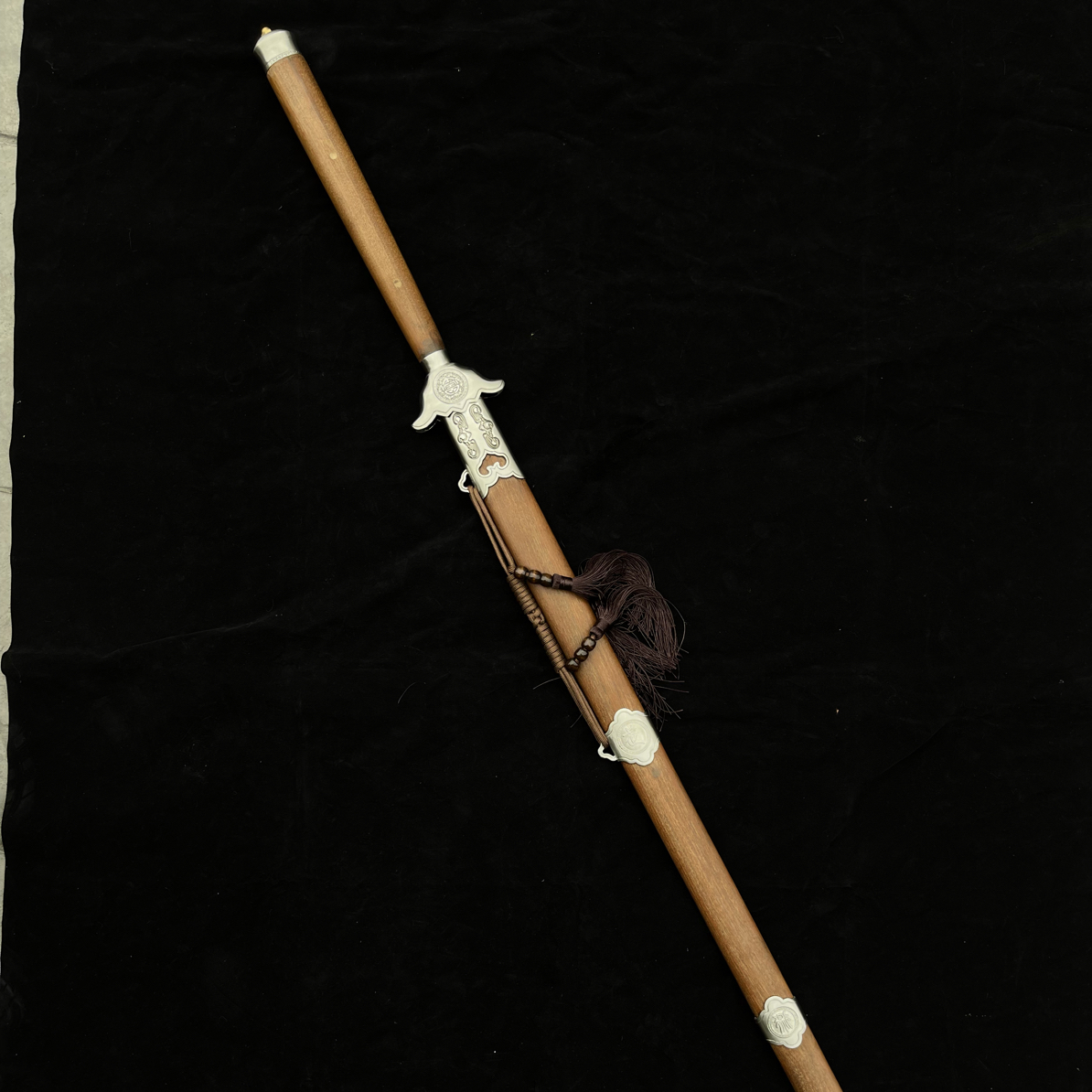 夏莊武术练习剑免保养雏鹰剑配重3厘米左右双手剑不锈钢未开