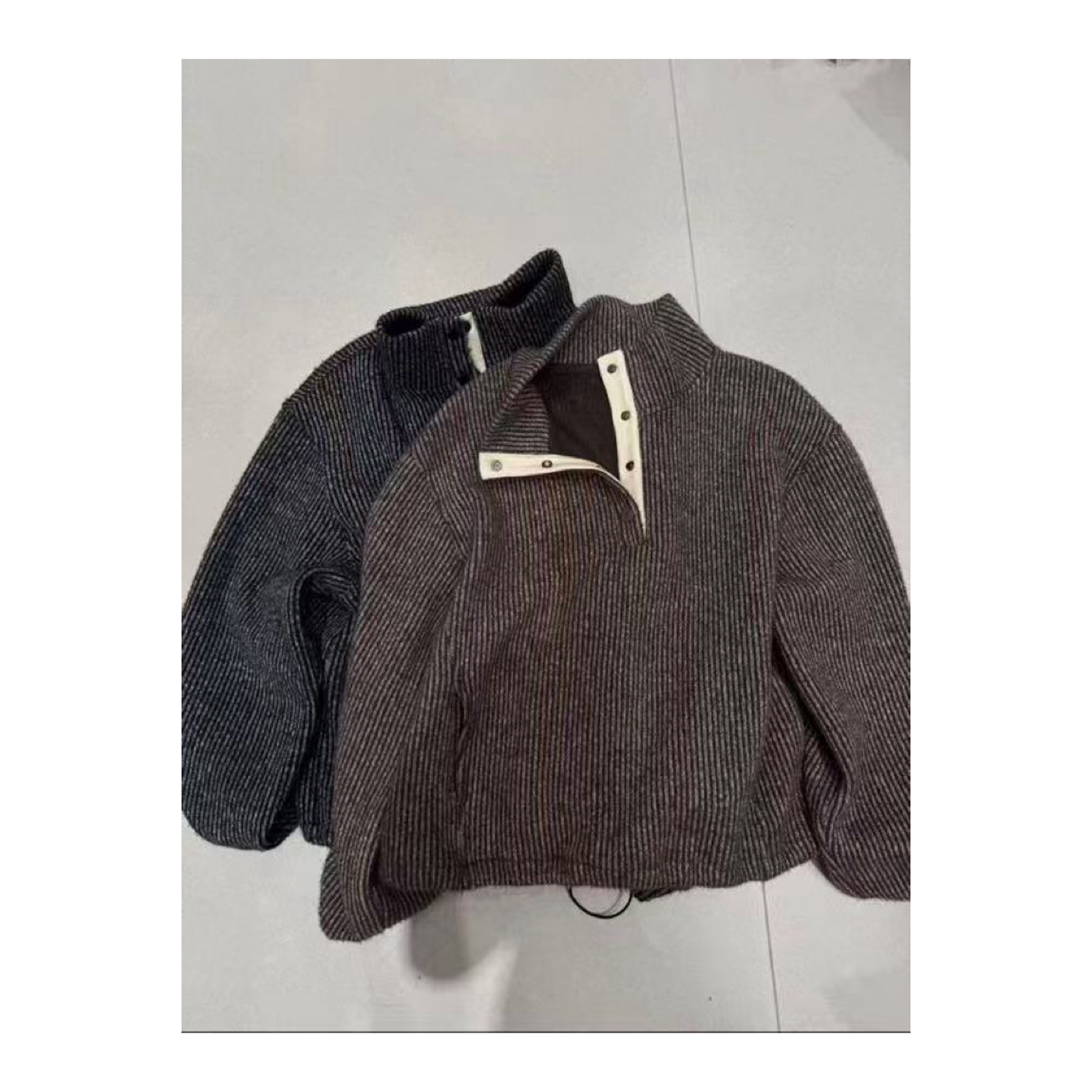 拉链立领韩版卫衣7308