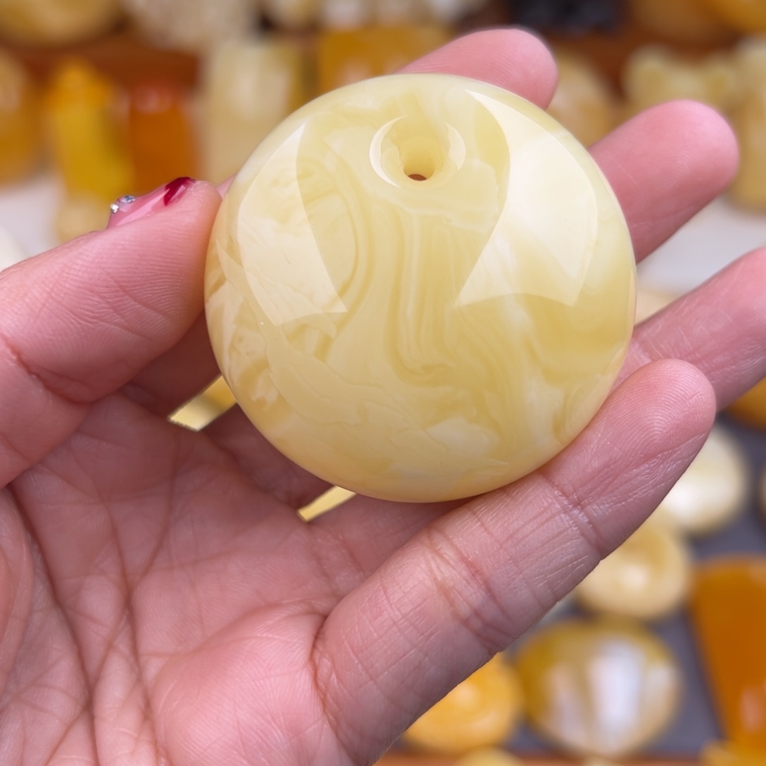 琥珀裸石未镶嵌纯天然琥珀蜜蜡无优化