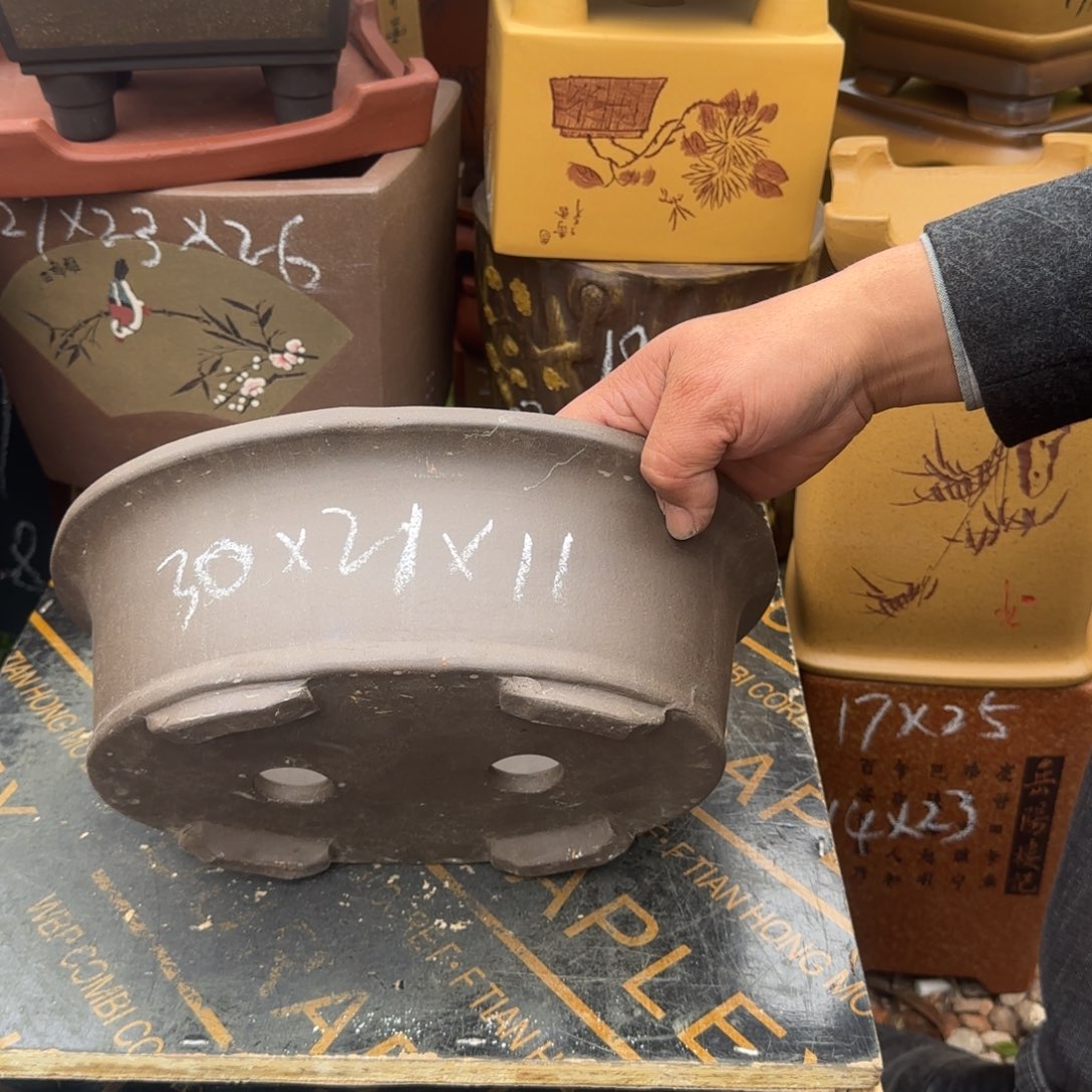 紫砂花盆盆景盆栽