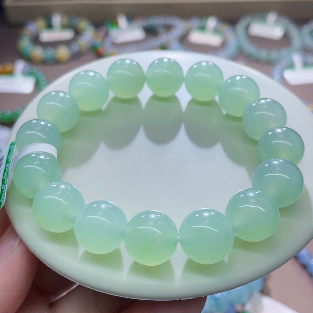 未镶嵌手链翡翠葡萄肉卡12