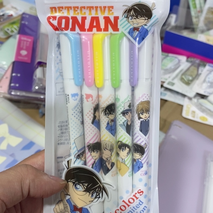 ⌯****ಣ斑马柯南限定荧光笔