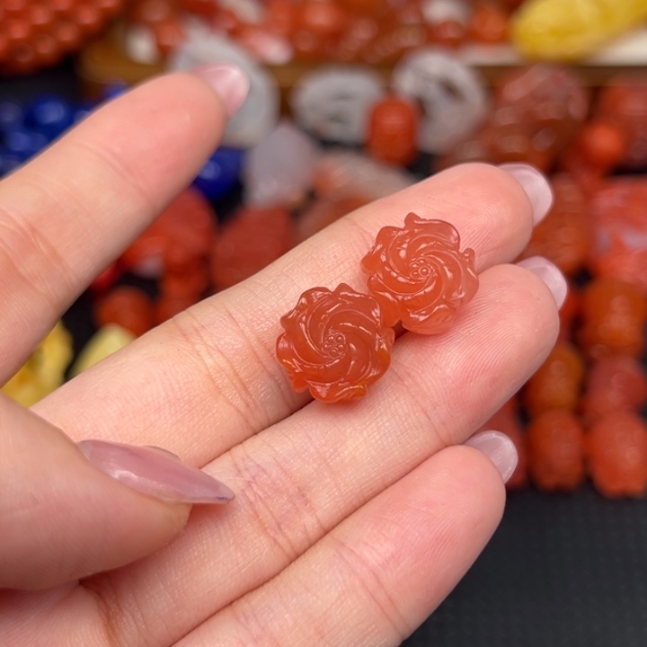 南红玛瑙未镶嵌吊坠(不含链)