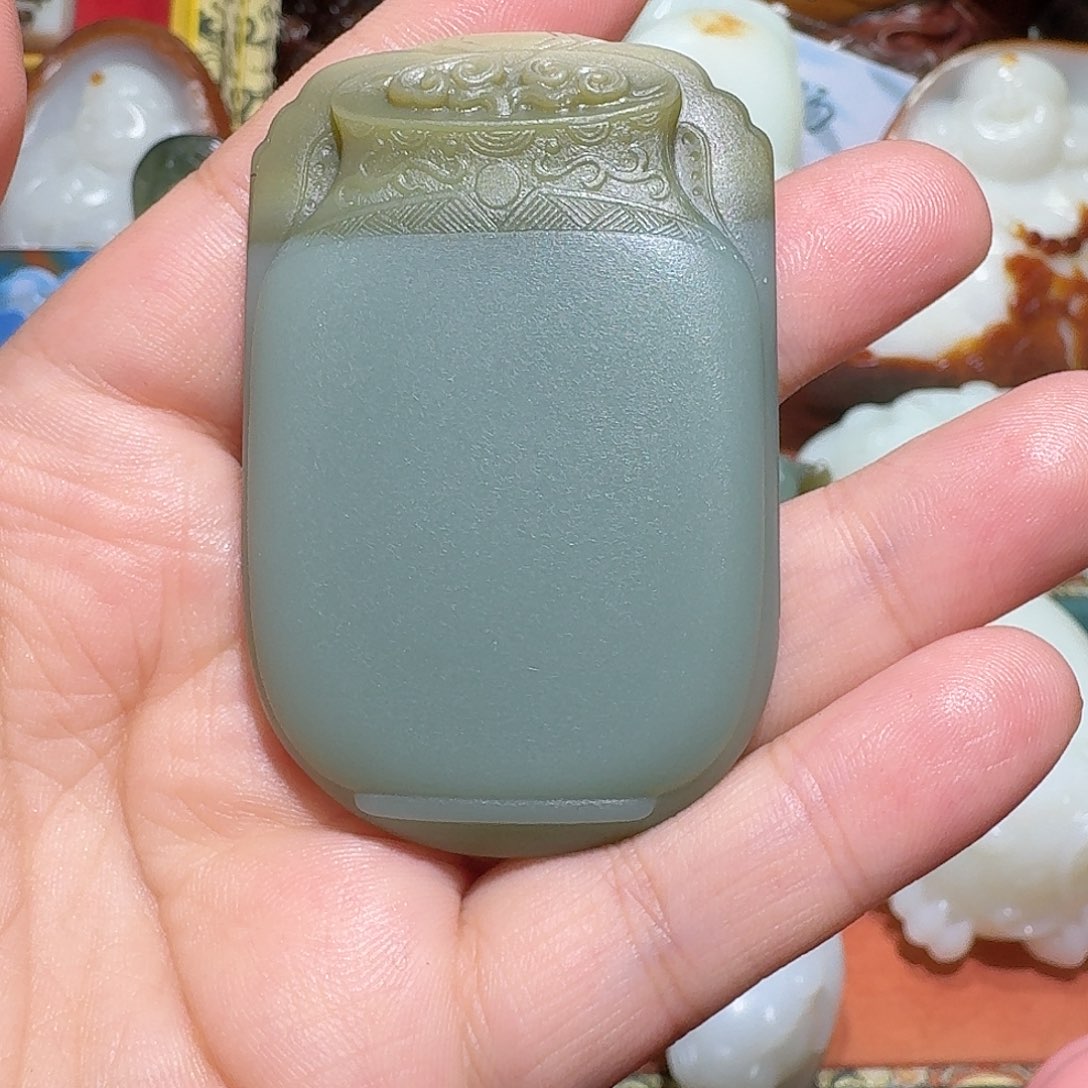 未镶嵌和田玉挂件我****我