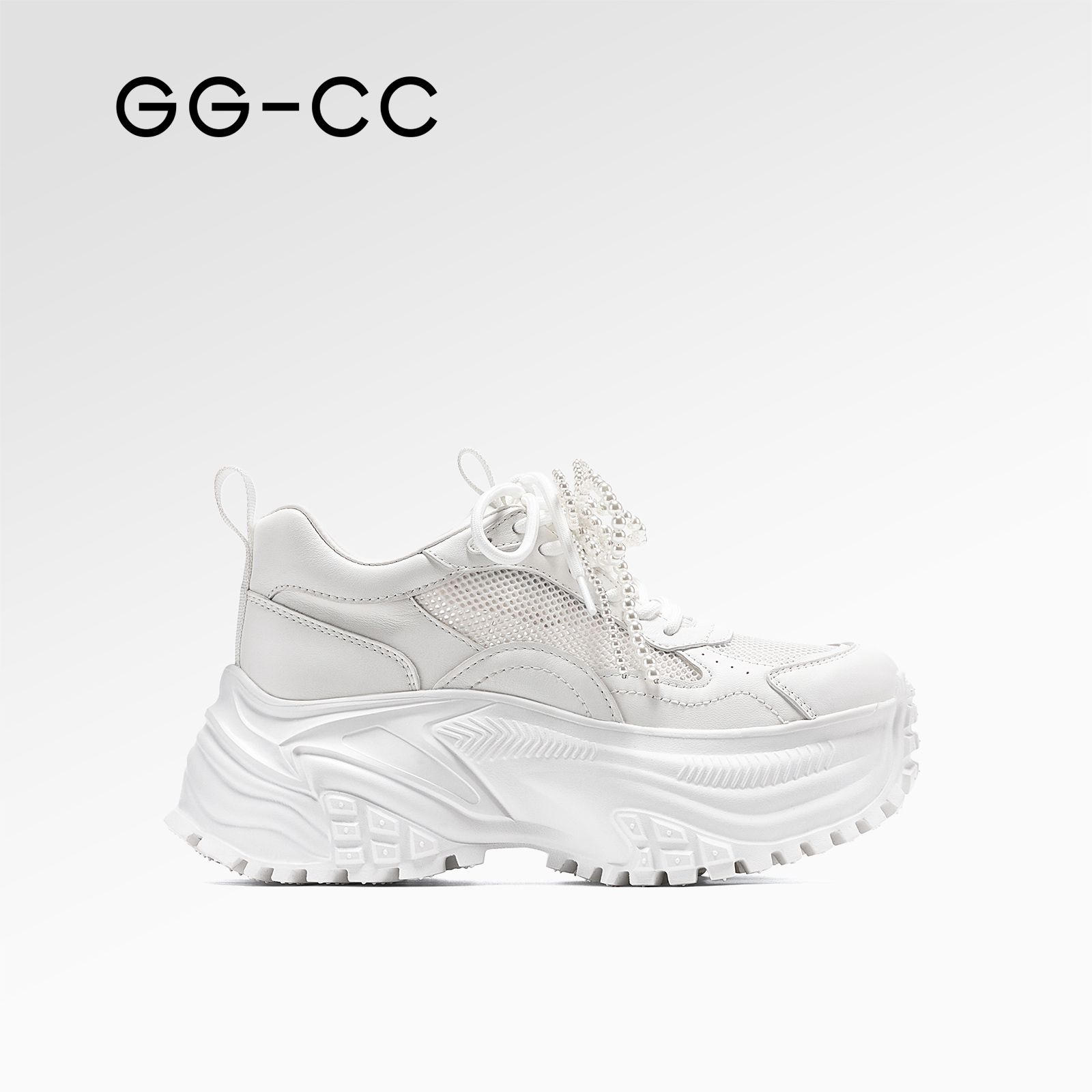 GG-CC【云朵信笺】2025年夏季新款潮流厚底网面老爹鞋8025