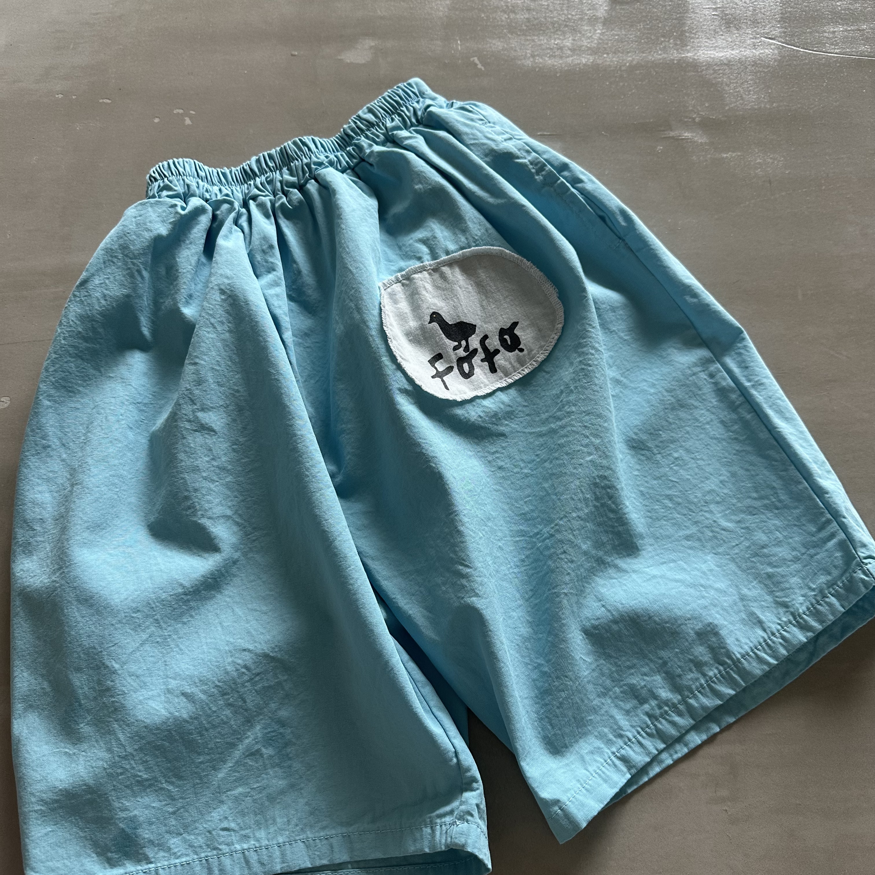 贴布小鸭五分裤（不支持退货）