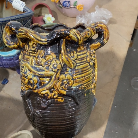 陶瓷棕色大盆334334333