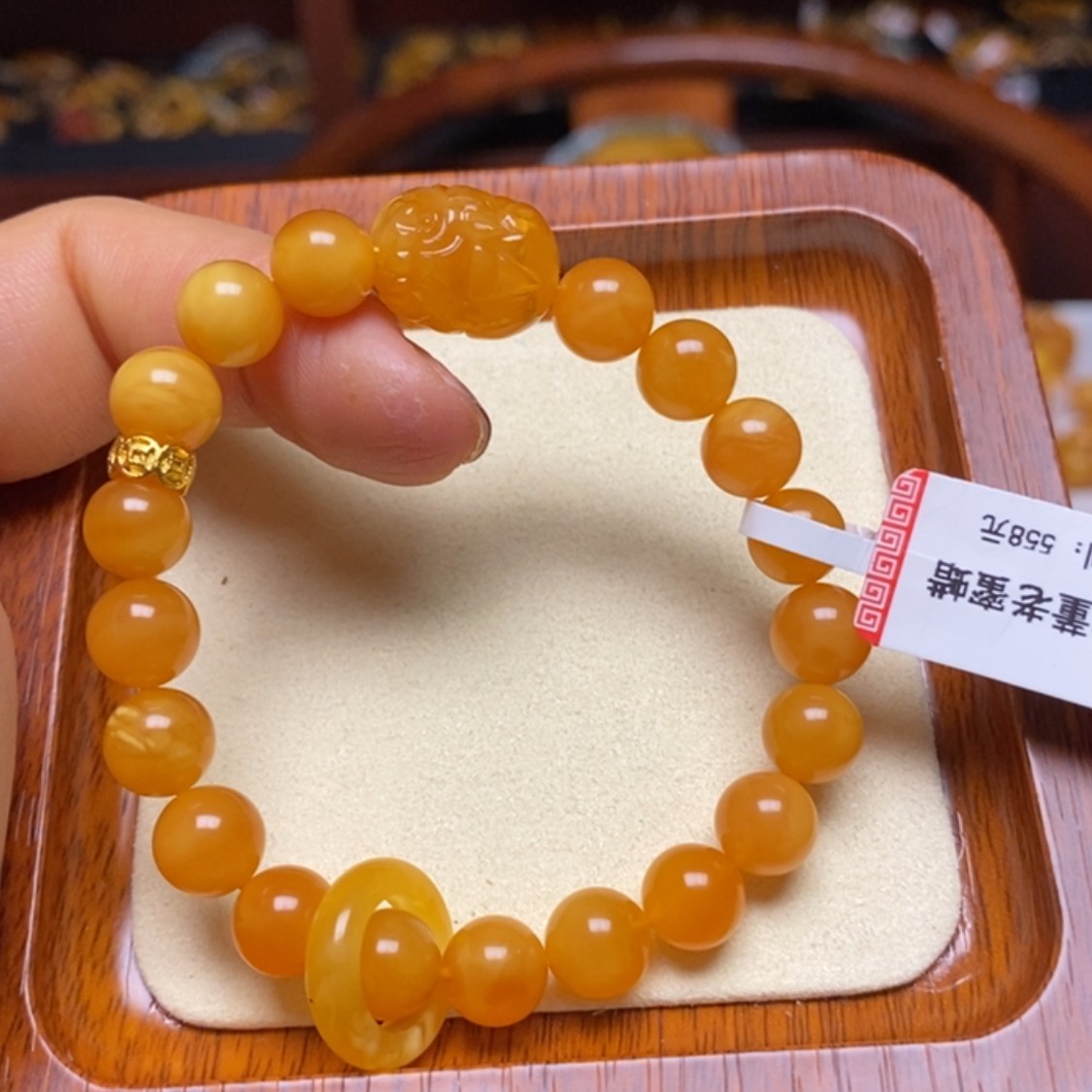 【闪购商品】蜜蜡手链未镶嵌手串