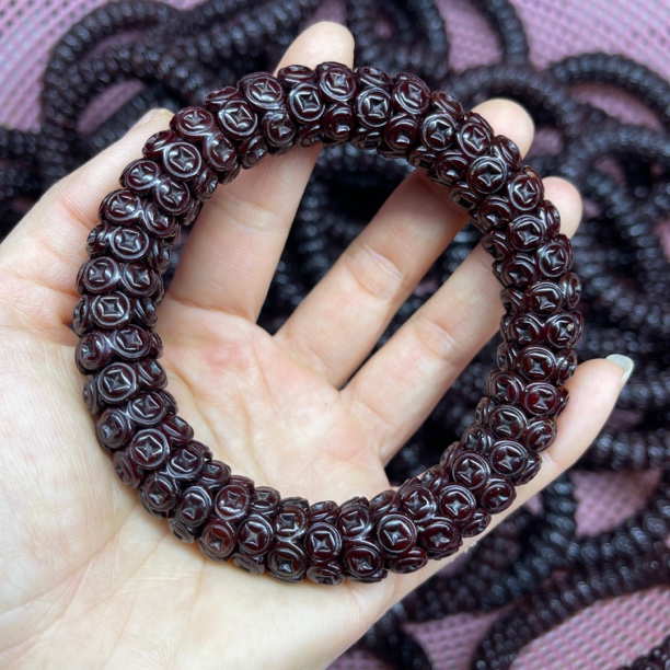 精工雕刻紫金鼠菩提手串金饭碗聚宝盆佛珠绕指柔男女通用文玩手串