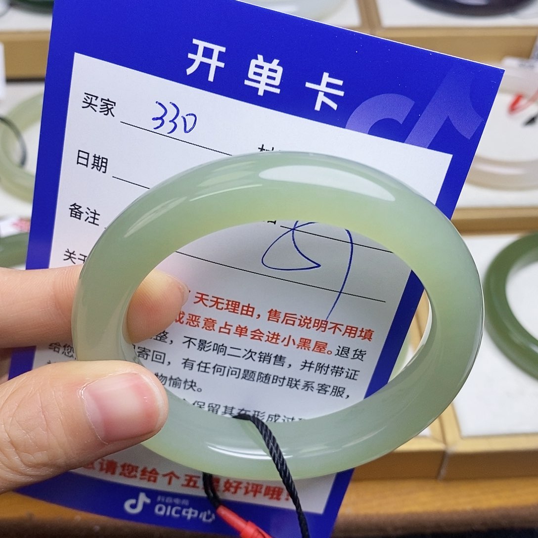 和田玉手镯未镶嵌B*某   sy