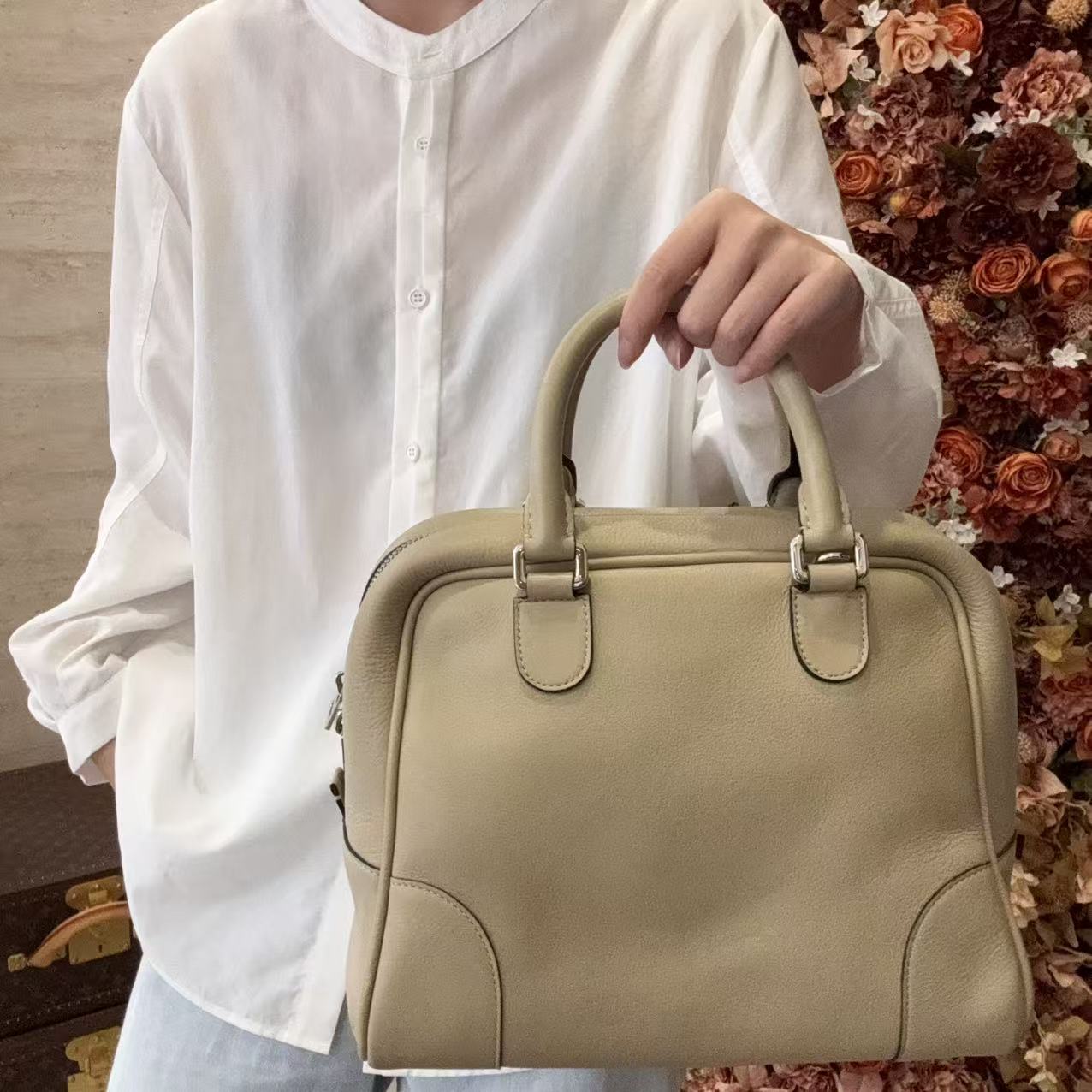 95新 LOEWE/罗意威 LOEWE/罗意威【冰】亚马逊卡其色