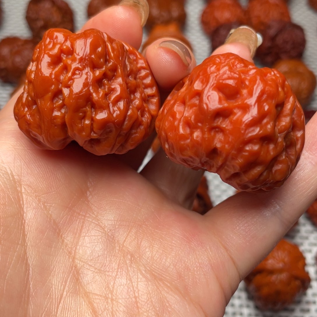 桃核吊坠文玩核桃 手把件 蛤蟆头 39