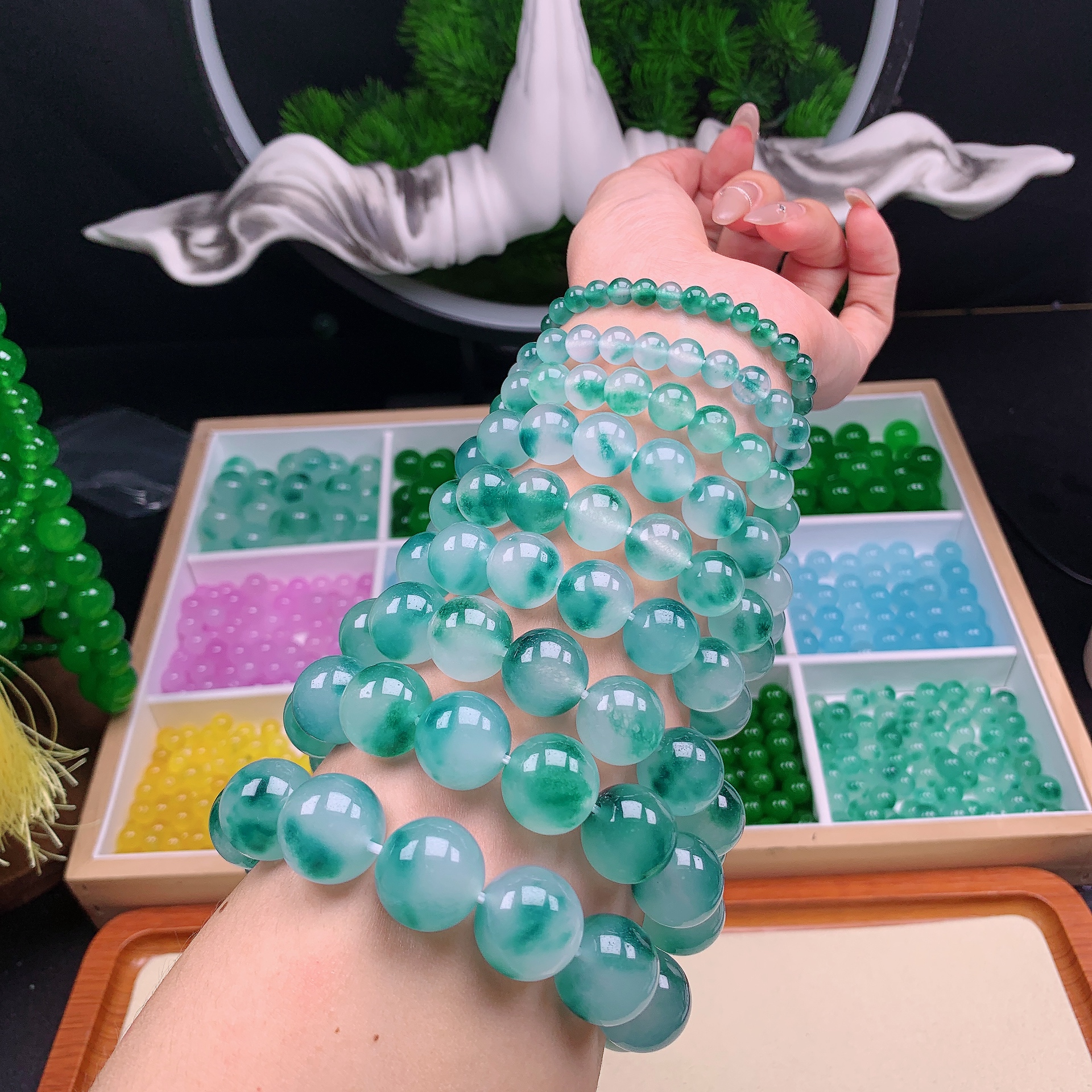 天然缅A飘花链接（拍多大发多大 下单注意尺寸颗数）