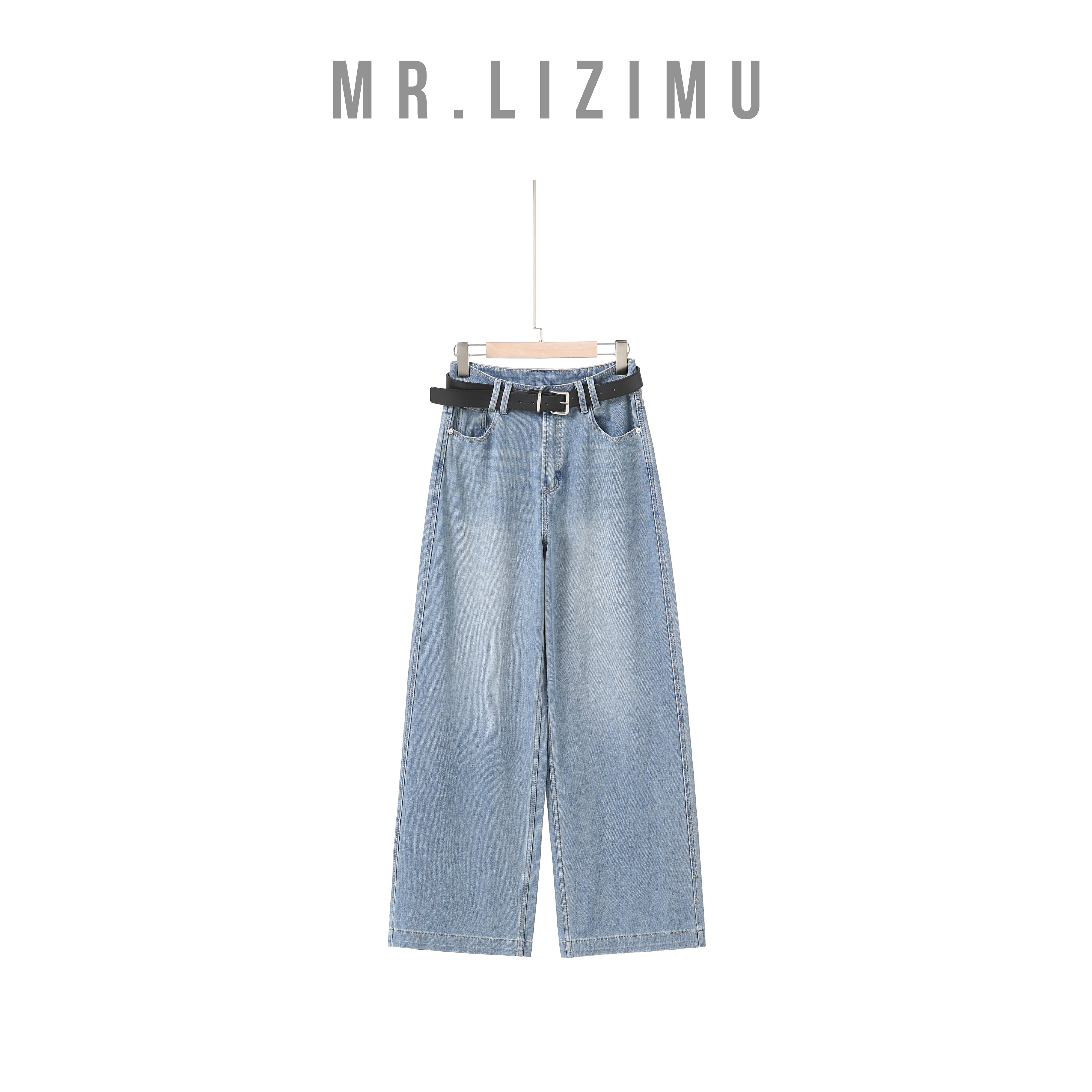 李子木先生文艺风水洗百搭直筒牛仔裤女款新款2025春季爆款牛仔裤