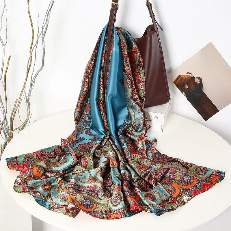 韩版女腰果民族风不起球成人丝巾夏季时尚洋气女士