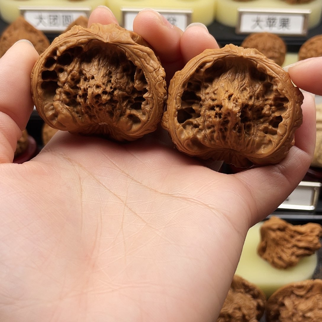 文玩核桃把件聚宝盆47尺