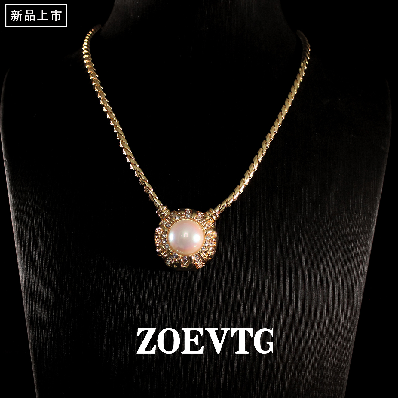 铜合金项链 曼丹】情侣欧美风优雅波西米亚风复古千金风链子镶钻