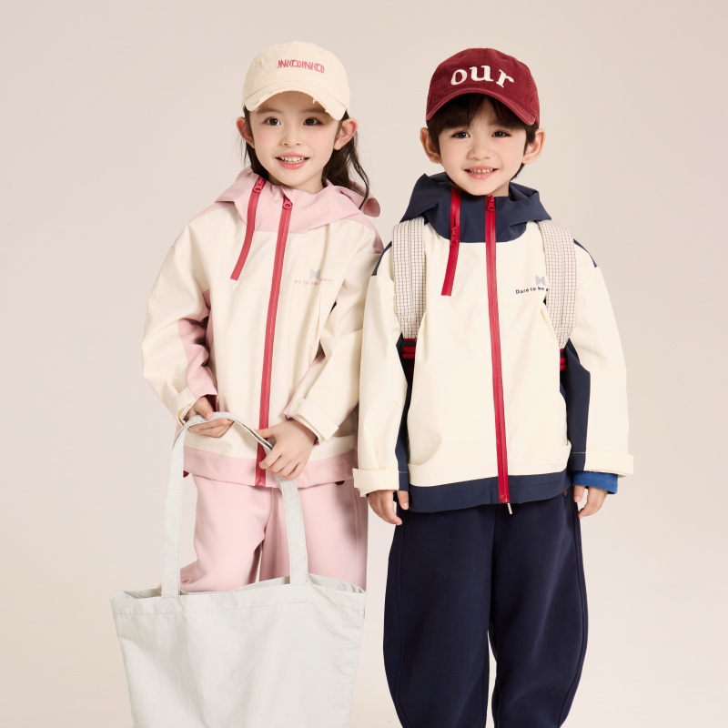 【大小卷】秋季新款帅气韩版百搭冲锋衣夹克外套-83096