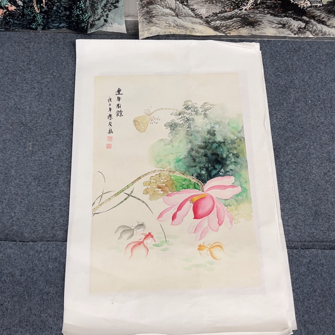 国画宣纸手绘，手工作品
