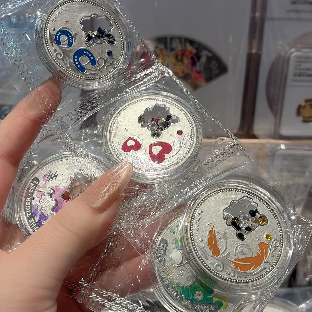 纯银事事如意25✖️5枚原盒证银章