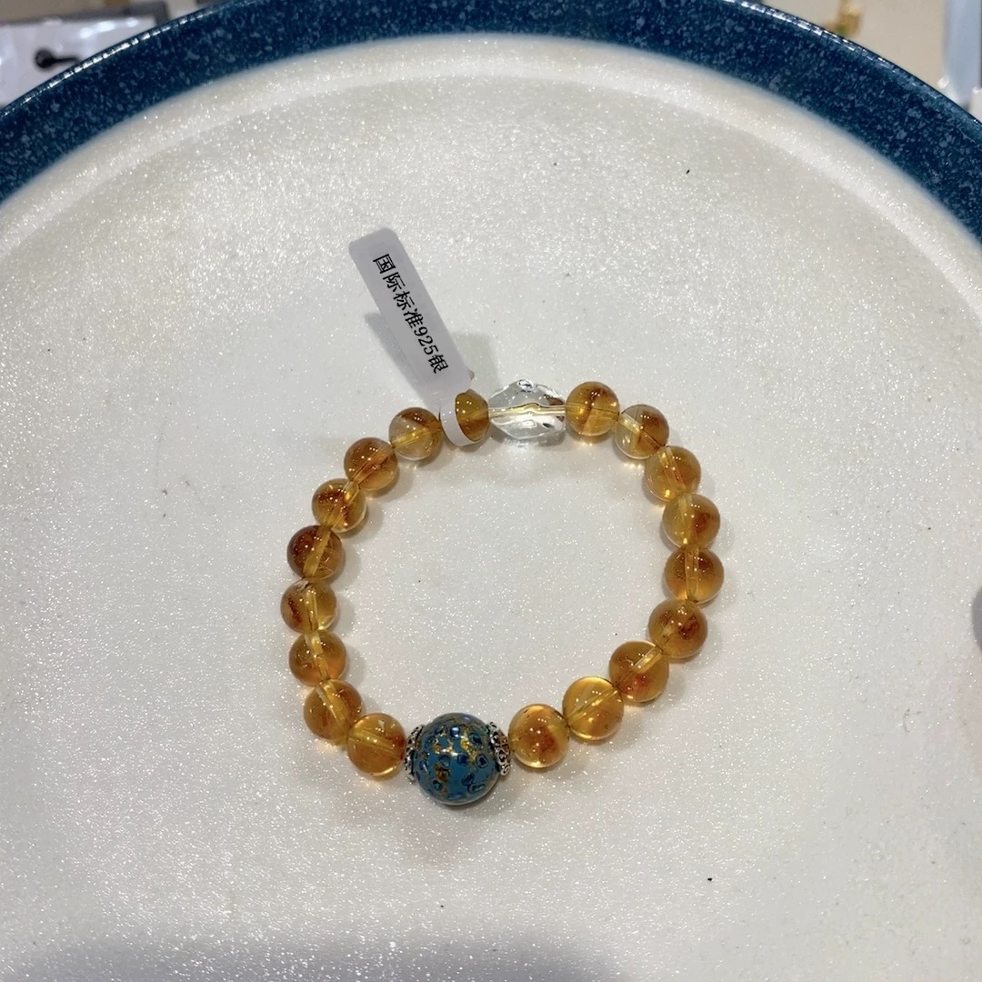 925银手链 s925纯银水晶手串  130