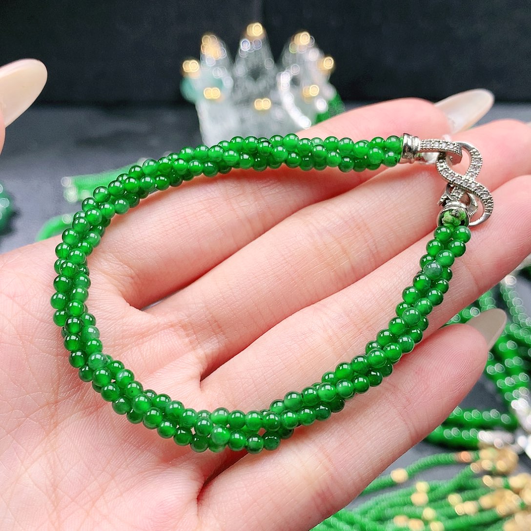 翡翠未镶嵌手链手链