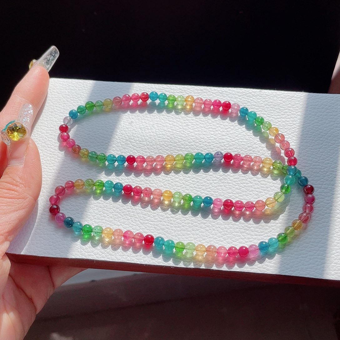 碧玺手链未镶嵌5mm左右