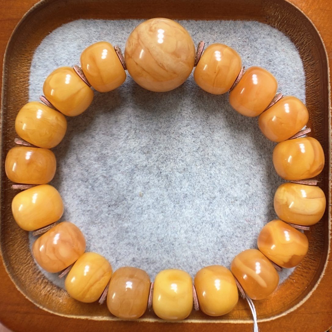 蜜蜡手串未镶嵌蜜蜡手串