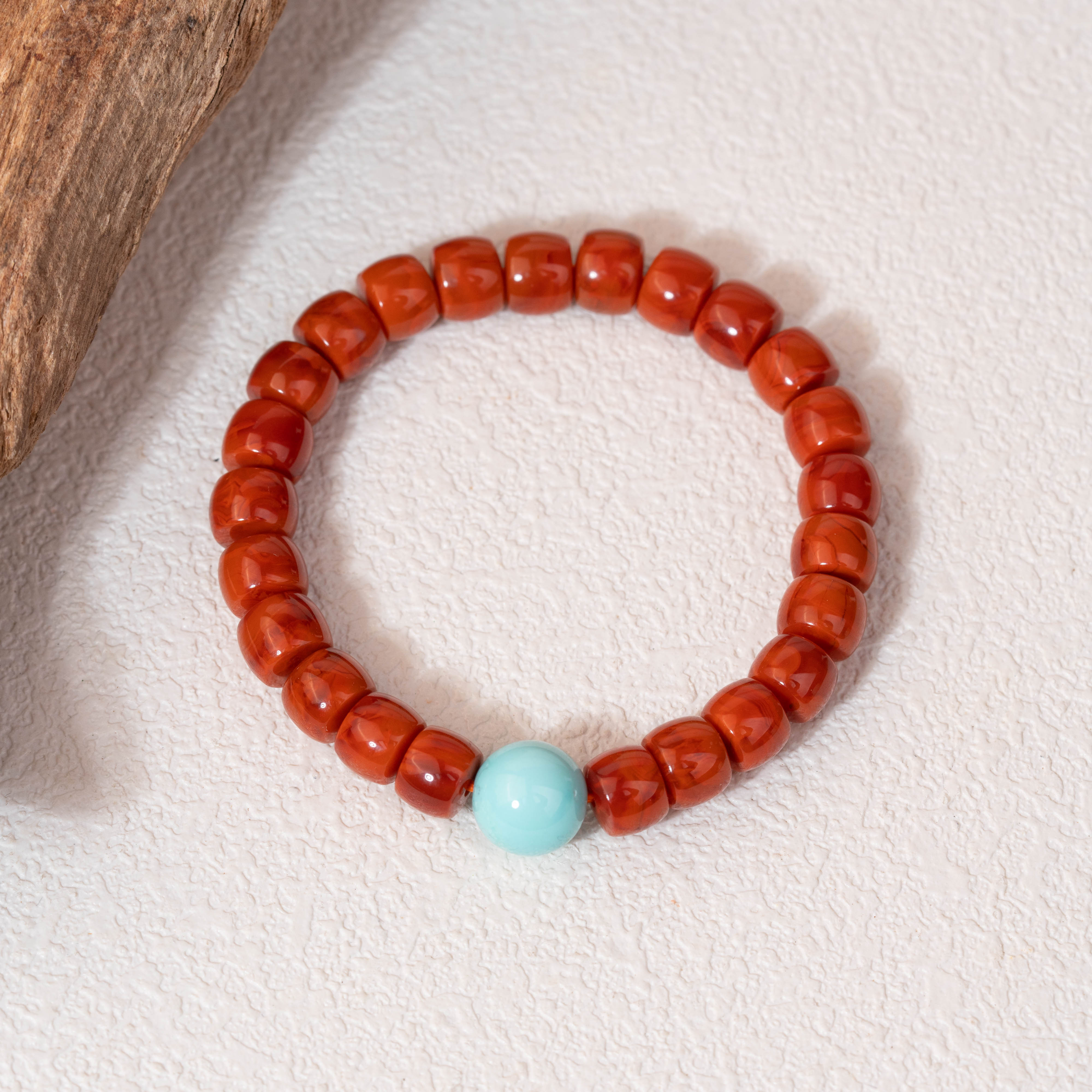 【富贵功成】南红手串（天然珠宝多样性发其一）